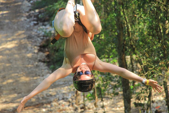 Cancun Extreme Local Adventure: Cancun Mayan Pass: ATV, Cenote, Zipline, Transportation & Horses