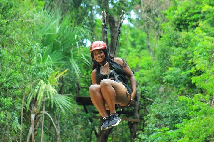 Cancun Extreme Local Adventure: Cancun ATV, Ziplines, Cenote, Lunch & Tequila Tasting Included
