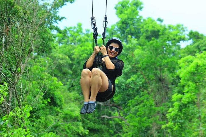 Cancun Extreme Local Adventure: Cancun Mayan Pass: ATV, Cenote, Zipline, Transportation & Horses