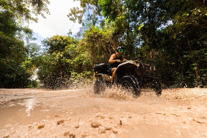 Cancun Extreme Local Adventure: ATV Adventure, Interactive Bridges, Ziplines, Cenote and Lunch