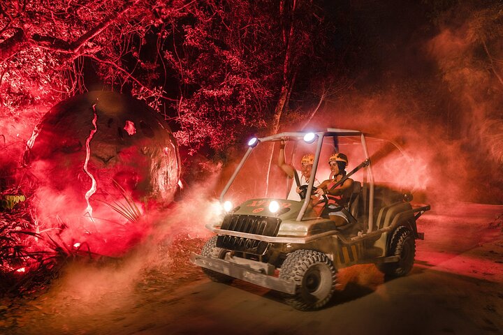 Cancun Extreme Local Adventure: Xplor Fuego with Buffet Style Dinner and transportation