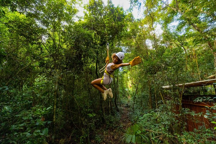 Cancun Extreme Local Adventure: Cancun ATV Jungle Adventure, Ziplines, Cenote and Tequila Tasting