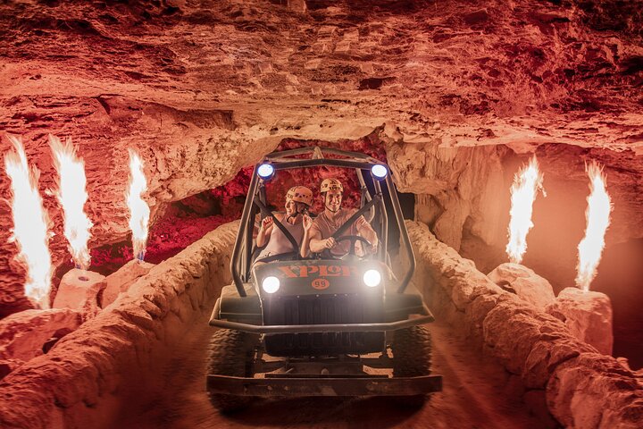 Cancun Extreme Local Adventure: Xplor Fuego with Buffet Style Dinner and transportation