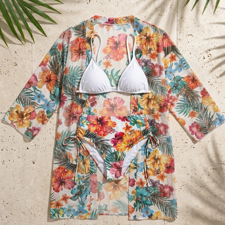 Women's Swimsuit Set with Cover-Up