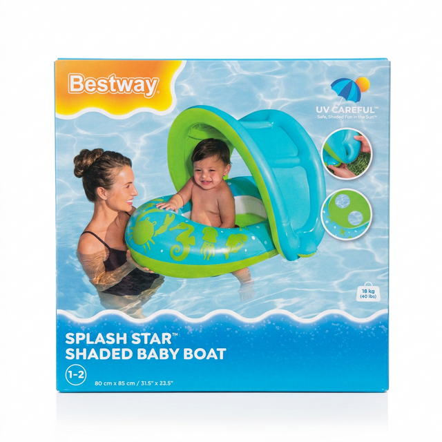 Bestway Baby Float with Sun Shade - Splash Star