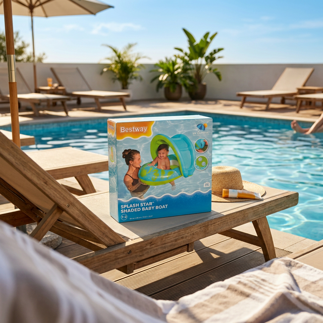 Bestway Baby Float with Sun Shade - Splash Star