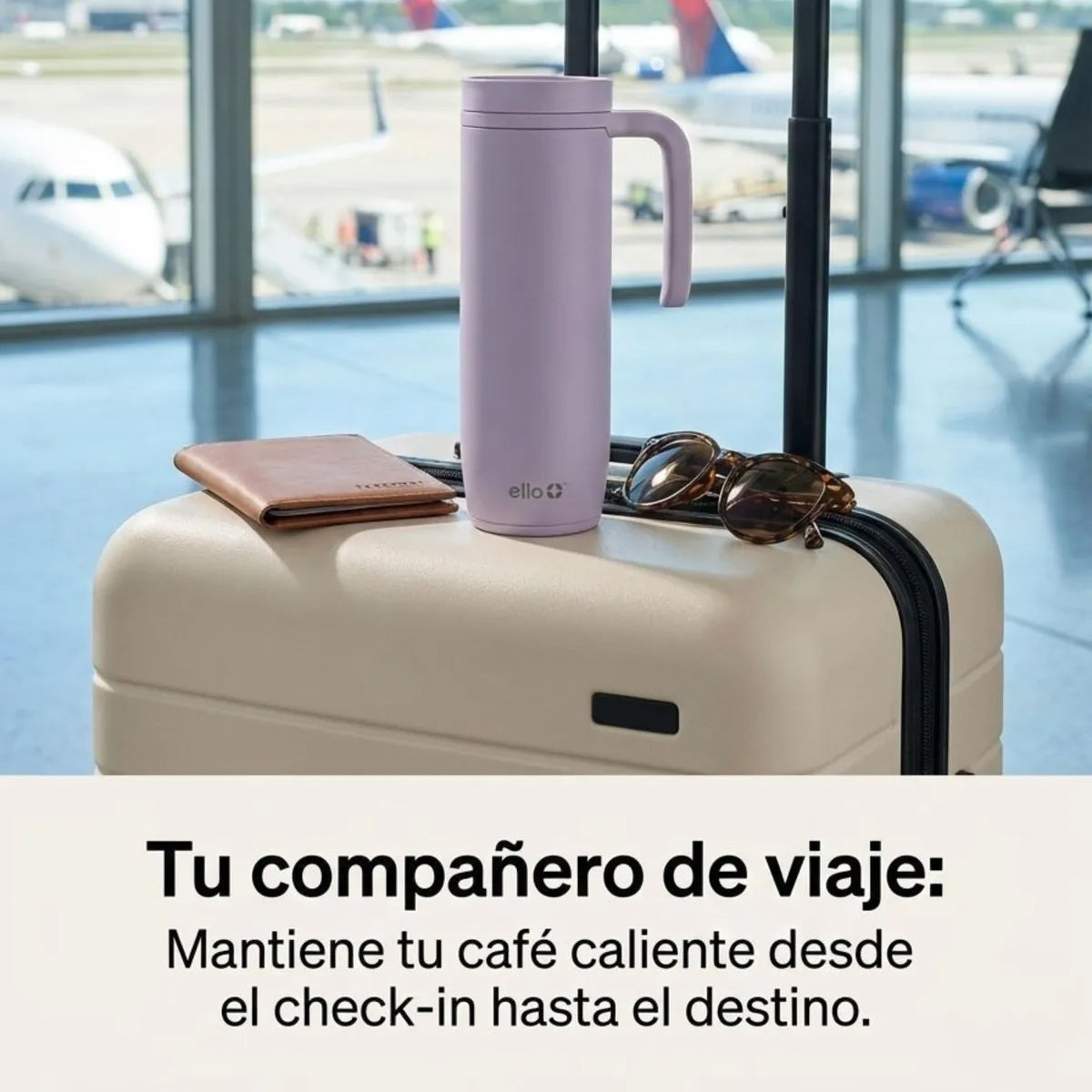 Ello Insulated Travel Mug - Lavender